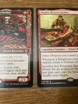 Magda Brazen Outlaw MTG KHM #312 Showcase #142 Lot NP Mint Magic Gathering Cards - Image 2