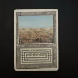 Magic the Gathering Scrubland Revised Edition Dual Land Heavily Played - Image 1
