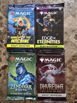 MTG 16x Sealed Booster Packs Lot D&D / Dominaria / Phyrexia Magic The Gathering - Image 3