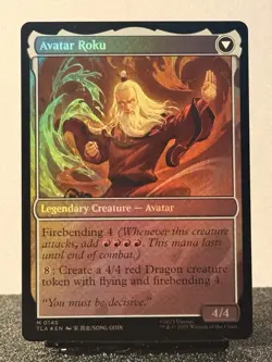 The Legend of Roku 145 Mythic FOIL - MTG Avatar: The Last Airbender TLA NM - Image 2