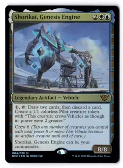 Shorikai Genesis Engine NM* FOIL Commander Kamigawa Neon Dynasty 004 -UnltdCards - Image 1