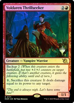 MTG FOIL Voldaren Thrillseeker Promo Pack March of the Machine - Promo: - Image 1
