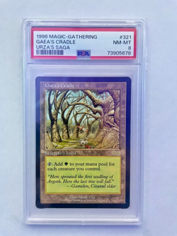 PSA 8 - Near Mint - Magic The Gathering - 1998 Gaea’s Cradle - Urza’s Saga - Image 1