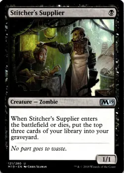MTG Stitcher's Supplier (121) |LP | Core Set 2019 {M19} - Image 1