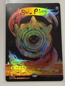 Sol Ring Borderless Rainbow FOIL And Non MTG NM (0019) Encyclopedia Secret Lair - Image 2