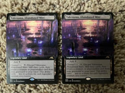 MTG- Takenuma, Abandoned Mire x2 - Kamigawa: Neon Dynasty Extended Art - Image 1