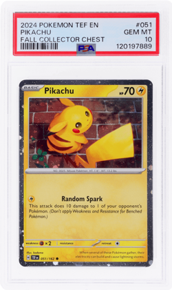 2024 Pokemon Scarlet and Violet Temporal Forces Promo Pikachu PSA 10 - Image 1