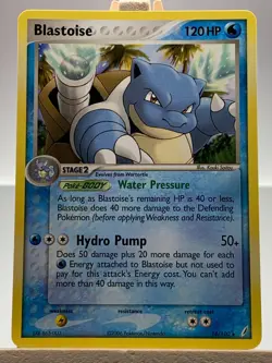 Pokemon TCG Blastoise Pokemon TCG EX Crystal Guardians 14/100 Non Holo Rare - Image 1
