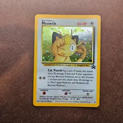Meowth 10 Pokemon Black Star Promo Holo Card - HP - Image 1