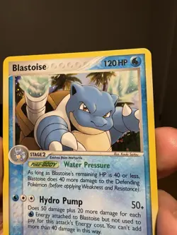 Pokemon TCG 2006 Blastoise 14/100 Crystal Guardians Cosmos Holo Rare Card NM - Image 3
