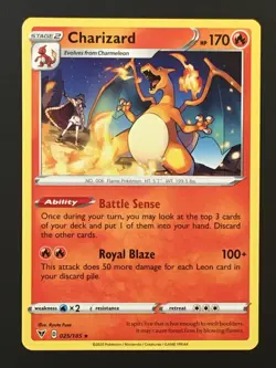 Pokemon TCG Charizard 025/185 Vivid Voltage Regular Rare NM - Image 1