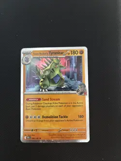Pokemon Team Rocket's Tyranitar 096/182 Destined Rivals Cosmos Holo Promo - NM - Image 1