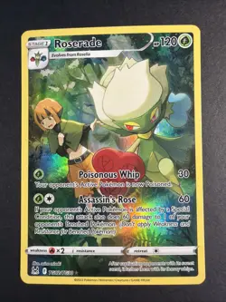 Roserade TG02/TG30 SWSH Lost Origin Trainer Gallery Holo Pokemon TCG NM - Image 1