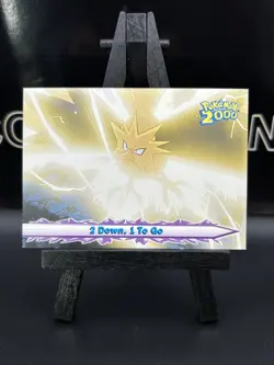 2000 Blue Topps Pokemon The Movie 2000 2 Down 1 To Go #35 LP - Image 2