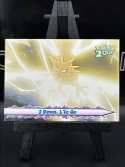 2000 Blue Topps Pokemon The Movie 2000 2 Down 1 To Go #35 LP - Image 3