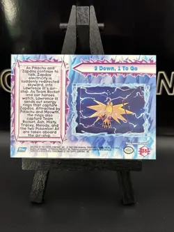2000 Blue Topps Pokemon The Movie 2000 2 Down 1 To Go #35 LP - Image 5