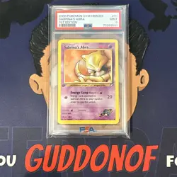 PSA 9 MINT 2000 Pokemon Gym Heroes SABRINA'S ABRA #91 1st Edition - Image 1