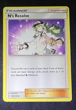 N's Resolve - 200/236 - Uncommon Pokemon SM12 Cosmic Eclipse - Image 1