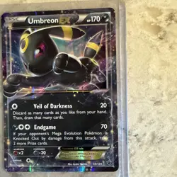 Pokemon TCG Umbreon-EX Fates Collide 55/124 Holo Rare EX NM - Image 4