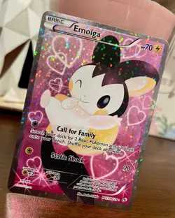 Pokemon TCG Emolga RC23/RC25 Legendary Treasures Radiant Collection Holo Card - Image 1