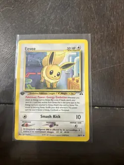 Pokemon Eevee Card 38/75 1st Edition Neo Discovery - Image 1