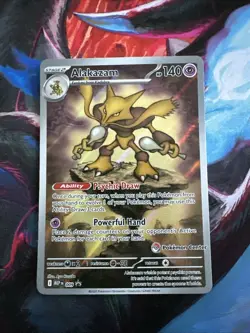 Pokemon TCG Alakazam Pokemon Center Stamped Promo 009 NM - Image 1