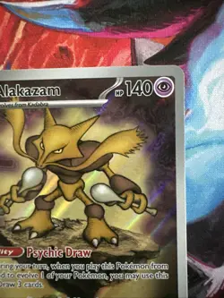 Pokemon TCG Alakazam Pokemon Center Stamped Promo 009 NM - Image 3