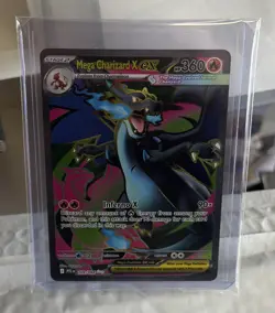 Mega Charizard X ex 109/094 Phantasmal Flames Pokemon Card. PERFECT CENTERING! - Image 1
