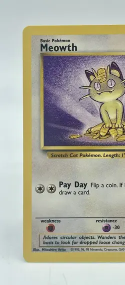 Meowth Jungle Set Non Holo Common 56/64 Pokemon TCG Vintage 1999 WOTC NM - Image 2