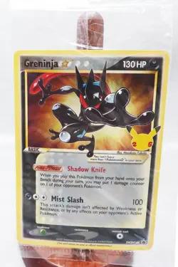 Greninja Gold Star Holo Promo SWSH144 Celebrations Black Star Pokemon Sealed - Image 1