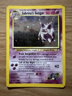 Pokemon TCG Sabrina's Gengar Holo Gym Challenge Card 14/132 Rare - Image 1