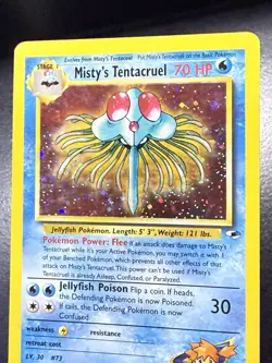 2000 Misty's Tentacruel 10/132 Holo Rare Gym Heroes Pokemon Card - LP - Image 5