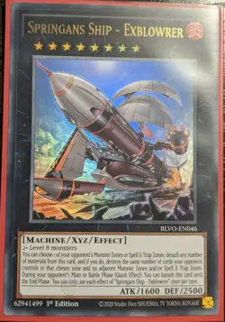 YuGiOh Springans Ship - Exblowrer Ultra Rare 1st Edition BLVO-EN046 NM - Image 1