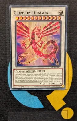 RA04-EN061 Crimson Dragon Super Rare 1st Edition YuGiOh - Image 1