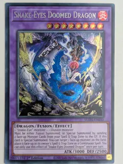 Schlangenauge Verdammter Drache SUDA-EN035 Secret Rare NM Englisch YUGIOH - Image 1
