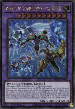 Yugioh MP24-EN018 - Wake Up Your Elemental Hero - Quarter Century Secret Rare - Image 1