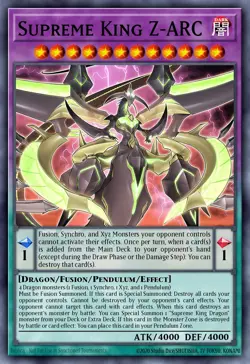 Yugioh RA04-EN284 - Supreme King Z-ARC - Platinum Secret Rare - Image 1