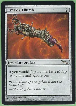 MTG Krark's Thumb Mirrodin Magic the Gathering - Image 1