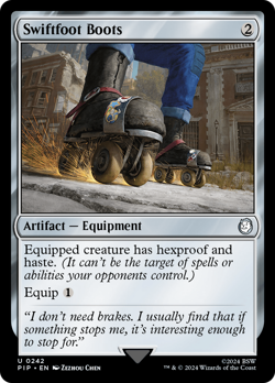 Swiftfoot Boots #242 | Near Mint | Fallout Magic MTG - Image 1
