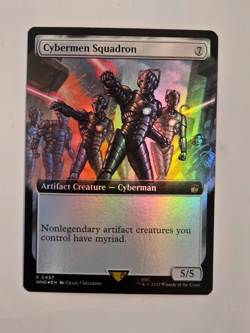 Cybermen Squadron R0457 Foil (Extended Art) Doctor Who Magic the Gathering NM - Image 1