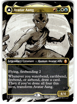 MTG Avatar: The Last Airbender: Eternal-Legal Card #308 Avatar Aang (Borderless) - Image 1