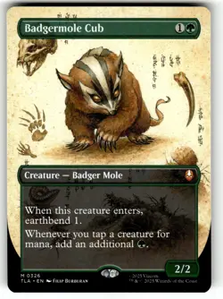 MTG Avatar: The Last Airbender: Eternal-Legal Card #326 Badgermole Cub - Image 1