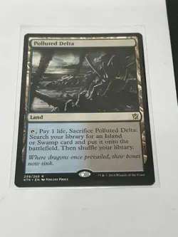 MTG Magic: The Gathering Khans of Tarkir Rare Land Polluted Delta #239 - Image 1