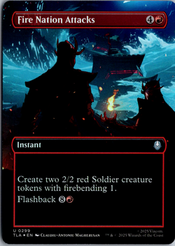 Fire Nation Attacks (Borderless) U Avatar: The Last Airbender 299 NM Foil Magic - Image 1