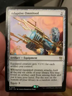 MTG ~ Adaptive Omnitool ~ Aetherdrift Commander ~ Near Mint ~ Rare - Image 1