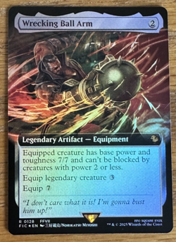 MTG Final Fantasy Commander, Wrecking Ball Arm - Borderless Foil - Image 1