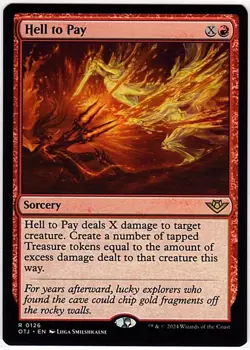 MTG Outlaws of Thunder Junction Hell to Pay (Rare) - Image 1