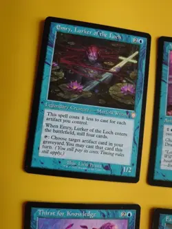 Fact or Fiction,Mnemonic Sphere,Emry, Lurker of the lurch,Thirst know MTG Card. - Image 5