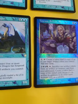 Preordain,shimmer dragon,one with the machine,Tawnos, solemn survior MTG 4 Card - Image 4