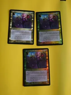 Urza, Chief Artificer x3 - two are foil, 1 is thick version MTG 3 Card. mythic - Image 1